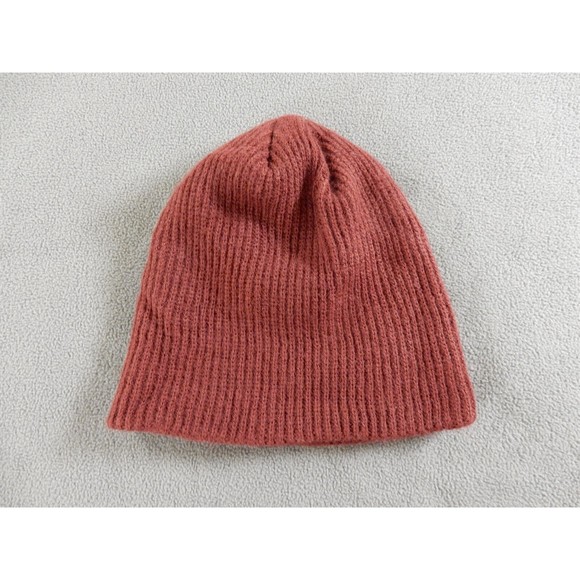 Oakley Beanie Hat Maroon Ribbed Cap Logo Winter Warm Ski Snowboard Skate - Picture 7 of 7